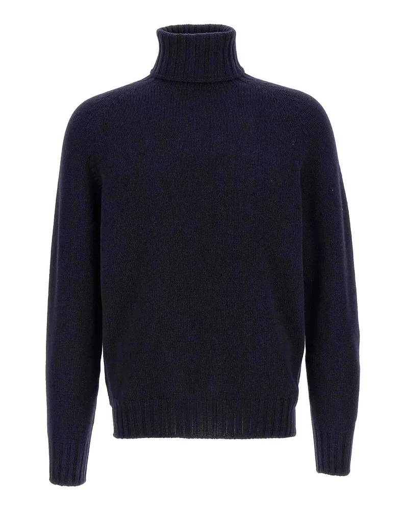 MA'RY'YA Rollkragenpullover - Blau Blau