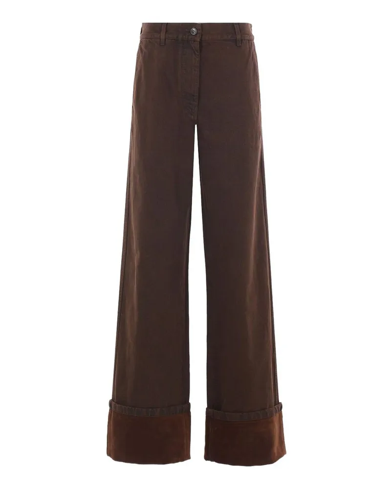 Dries van Noten Straight Leg Jeans - Braun Braun