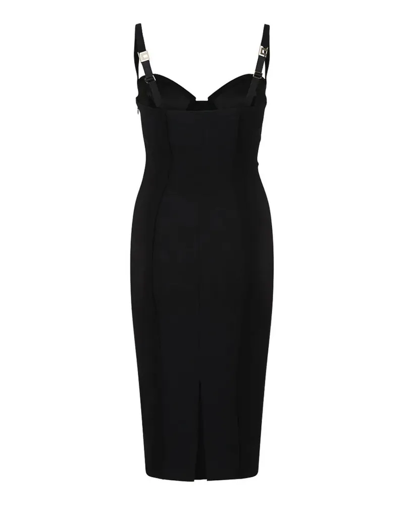 Elisabetta Franchi Knielanges Kleid - Schwarz Schwarz