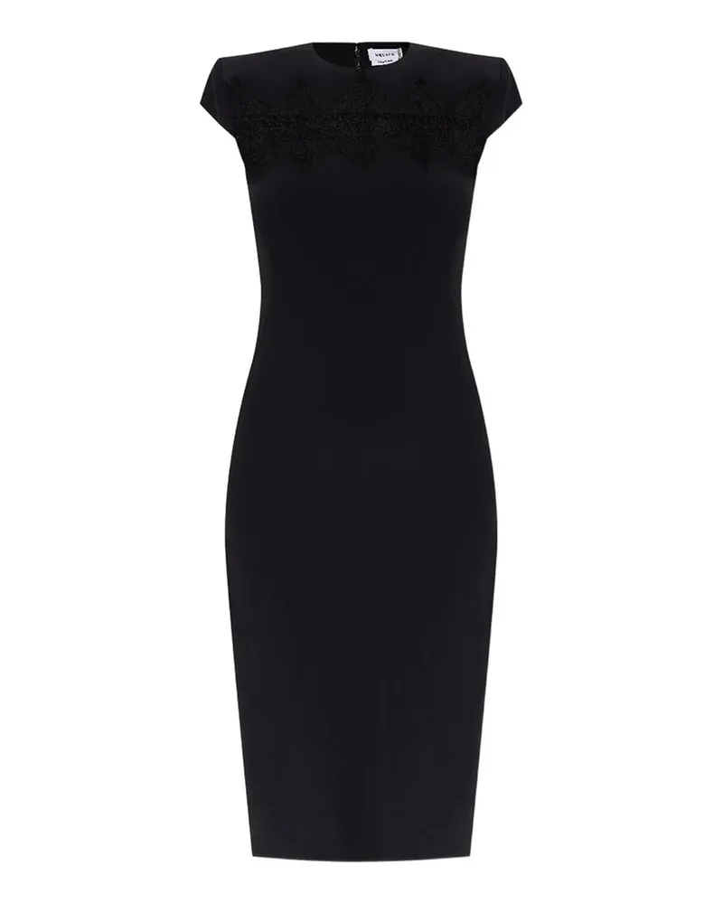 Alexander McQueen Knielanges Kleid - Schwarz Schwarz