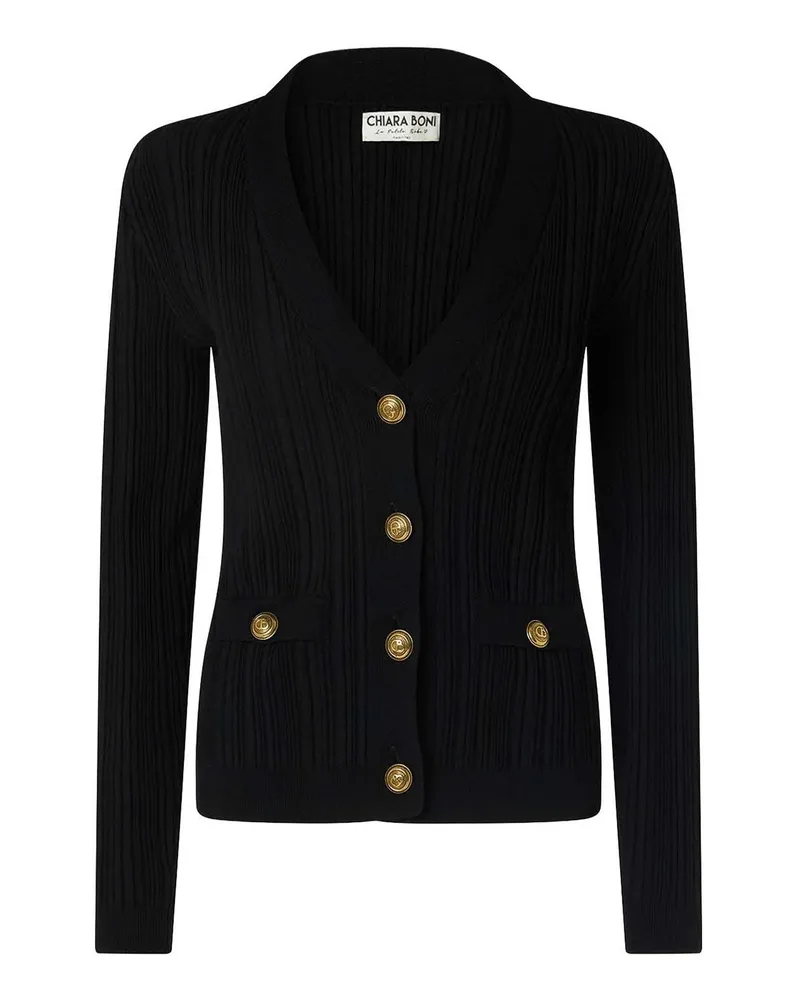 Chiara Boni Cardigan - Schwarz Schwarz