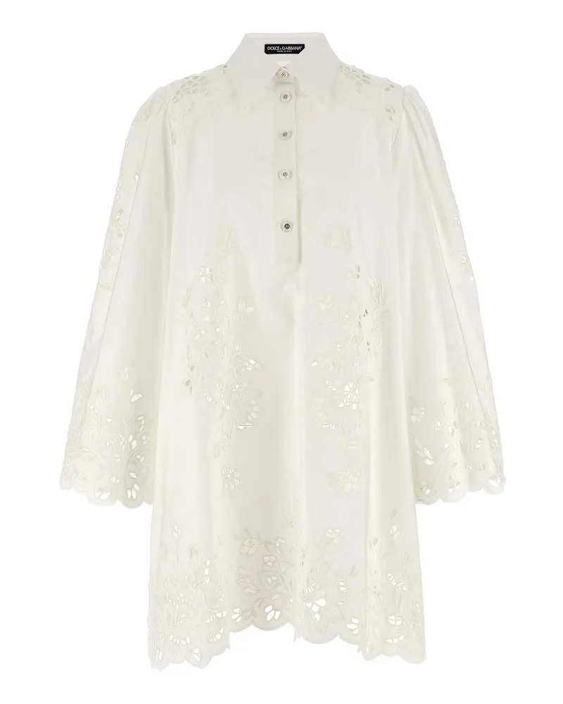 Dolce & Gabbana Kurzes Kleid - Weiß Weiß