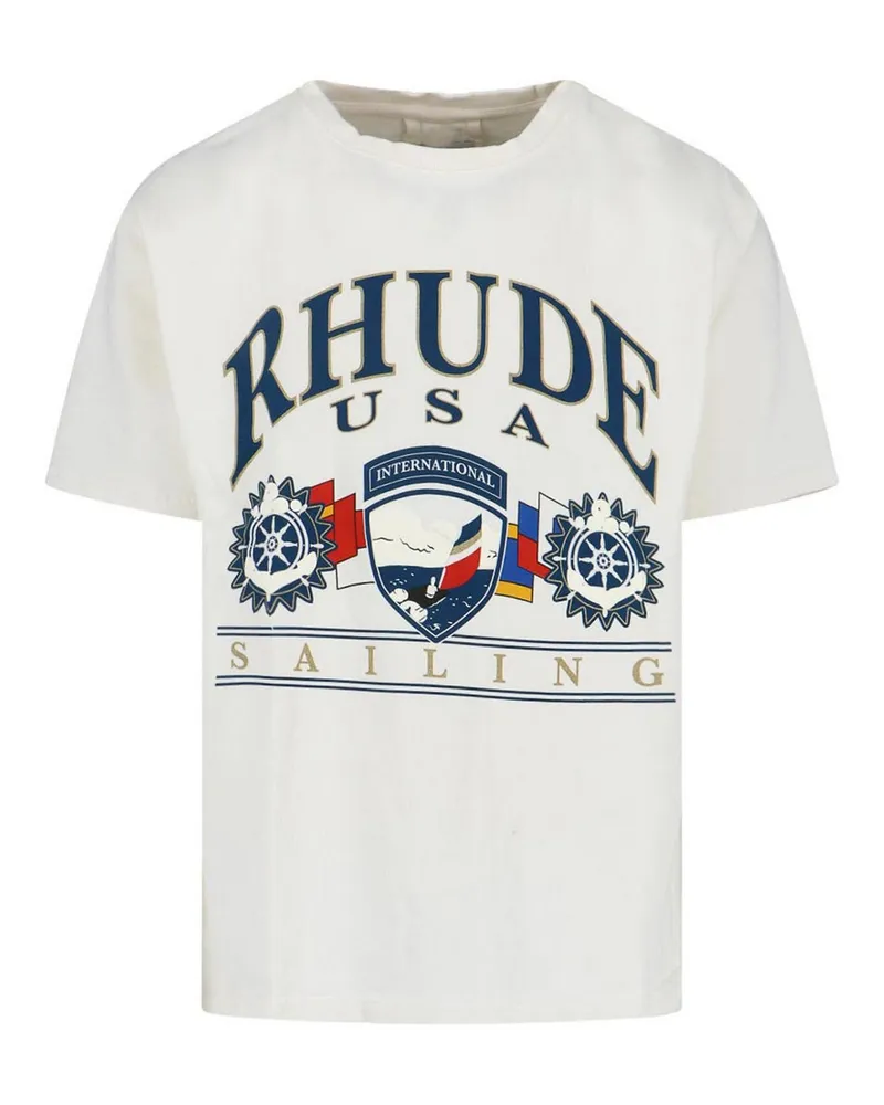 RHUDE T-Shirt - Weiß Weiß