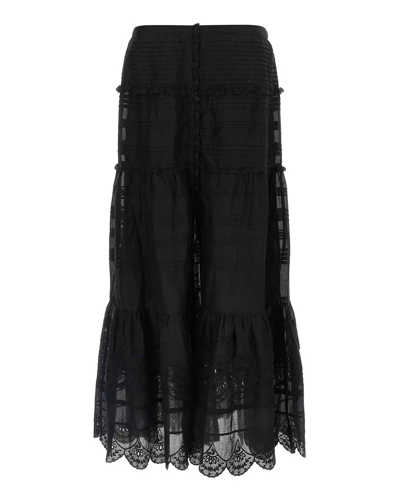 Étoile Isabel Marant Langer Rock - Schwarz Schwarz