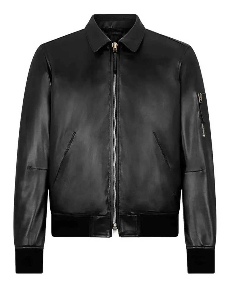 Tom Ford Lederjacke - Schwarz Schwarz