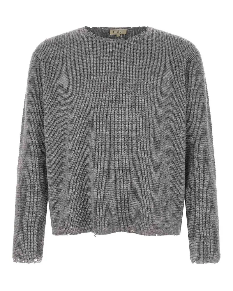 Second/Layer Rundhalspullover - Grau Grau