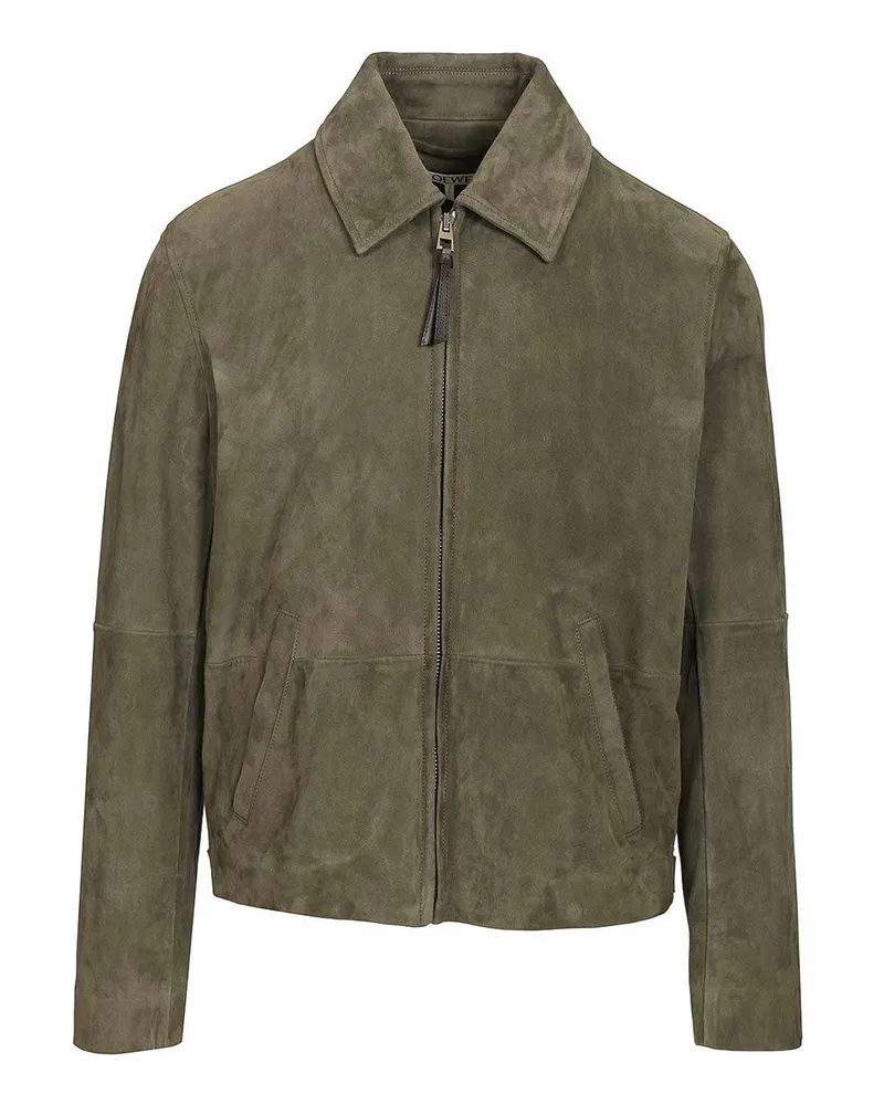 Loewe Lederjacke - Grün Grün