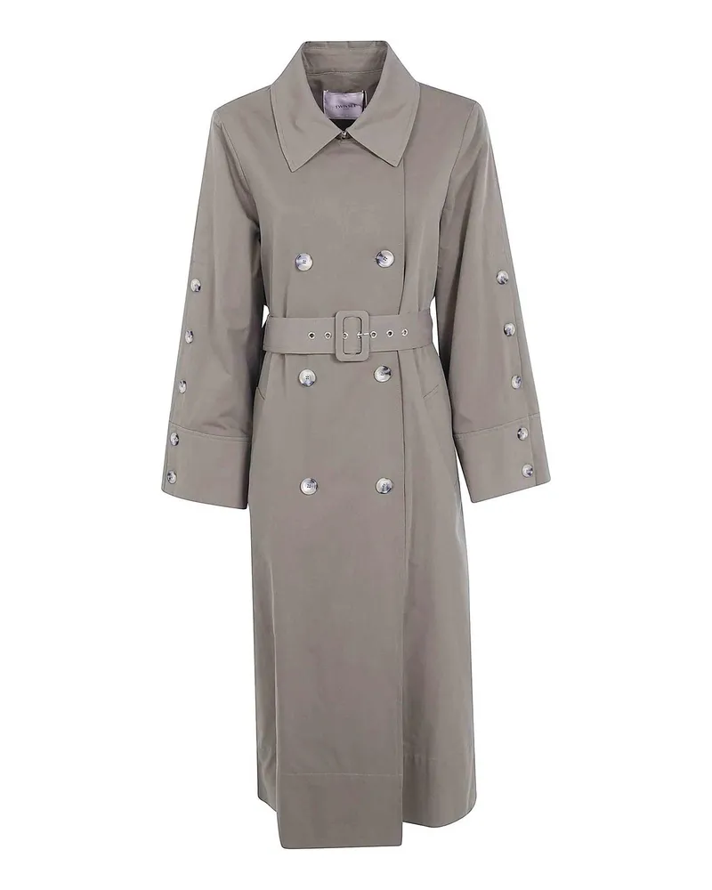 Twin-Set Trenchcoat - Grün Grün
