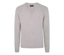 V-Pullover - Nude