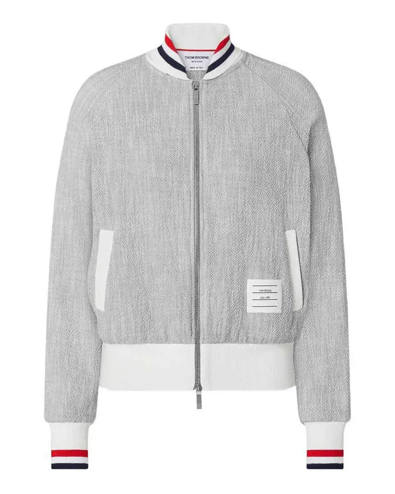 Thom Browne Bomberjacke - Grau Grau
