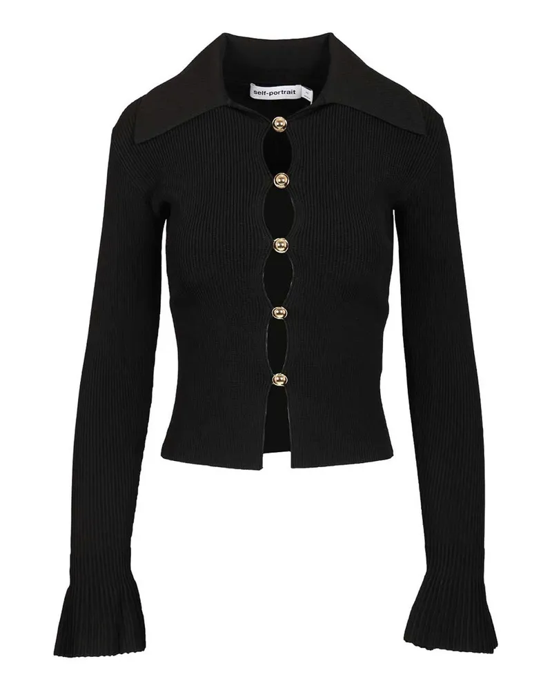 Self-Portrait Rundhalspullover - Schwarz Schwarz