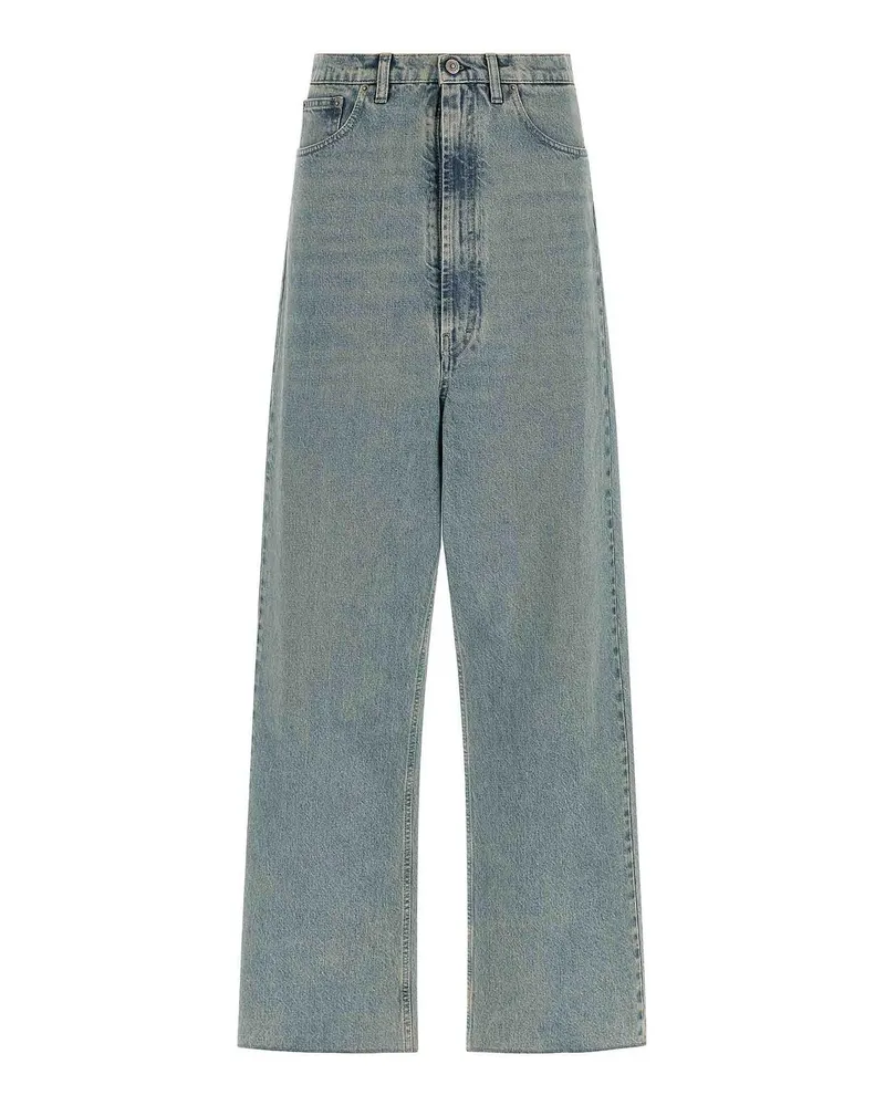 Maison Margiela Straight Leg Jeans - Hellblau Hellblau