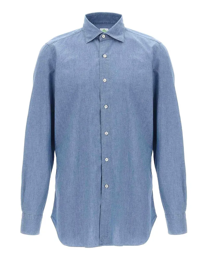 Finamore 1925 Hemd - Blau Blau
