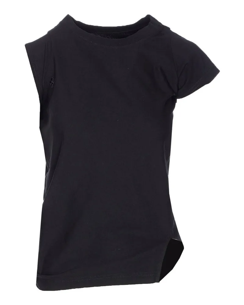 Courrèges Rundhalspullover - Schwarz Schwarz