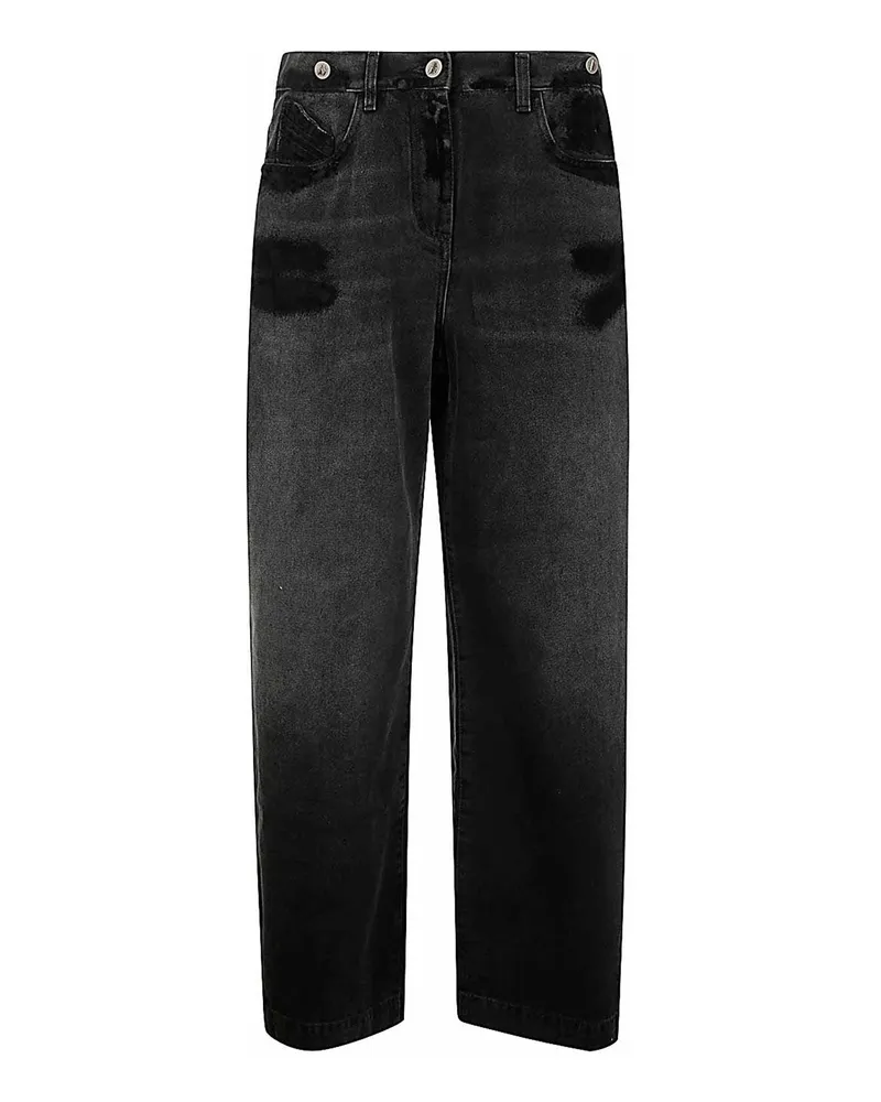 ATTICO Straight Leg Jeans - Schwarz Schwarz