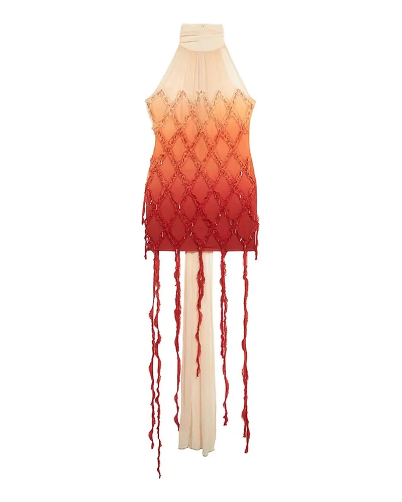 Blumarine Knielanges Kleid - Orange Orange