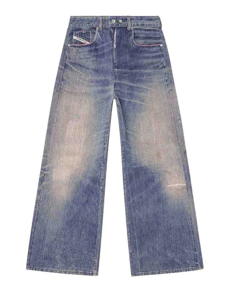 Diesel Straight Leg Jeans - Blau Blau