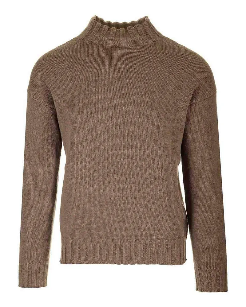 Tagliatore Rundhalspullover - Braun Braun