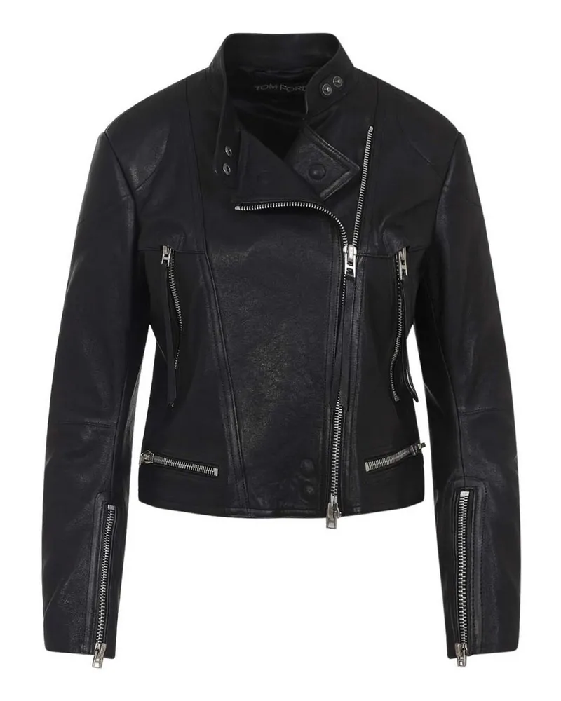Tom Ford Lederjacke - Schwarz Schwarz