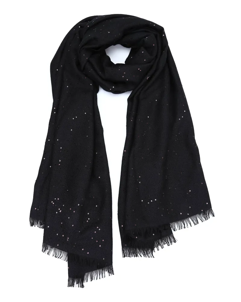 Brunello Cucinelli Schal Fur Damen - Schwarz Schwarz