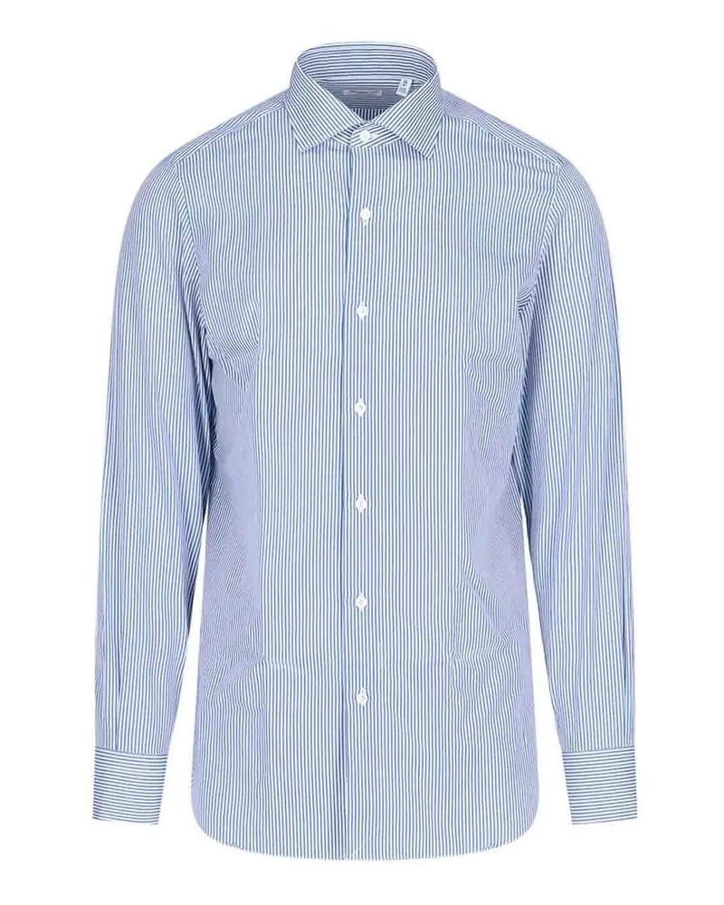Finamore 1925 Hemd - Blau Blau