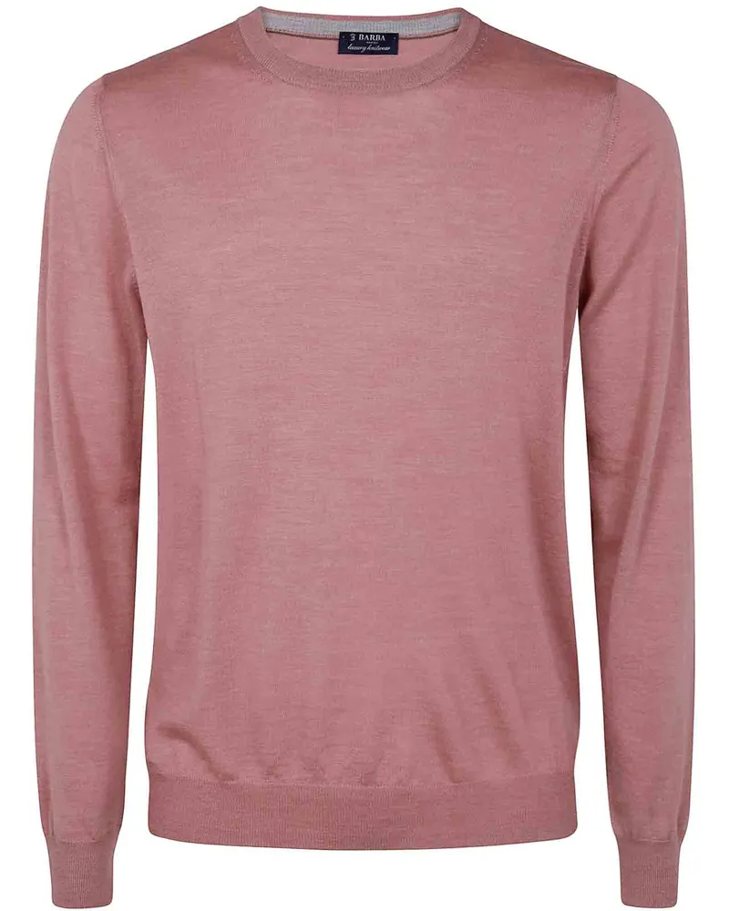 BARBA Rundhalspullover - Rosa Rosa