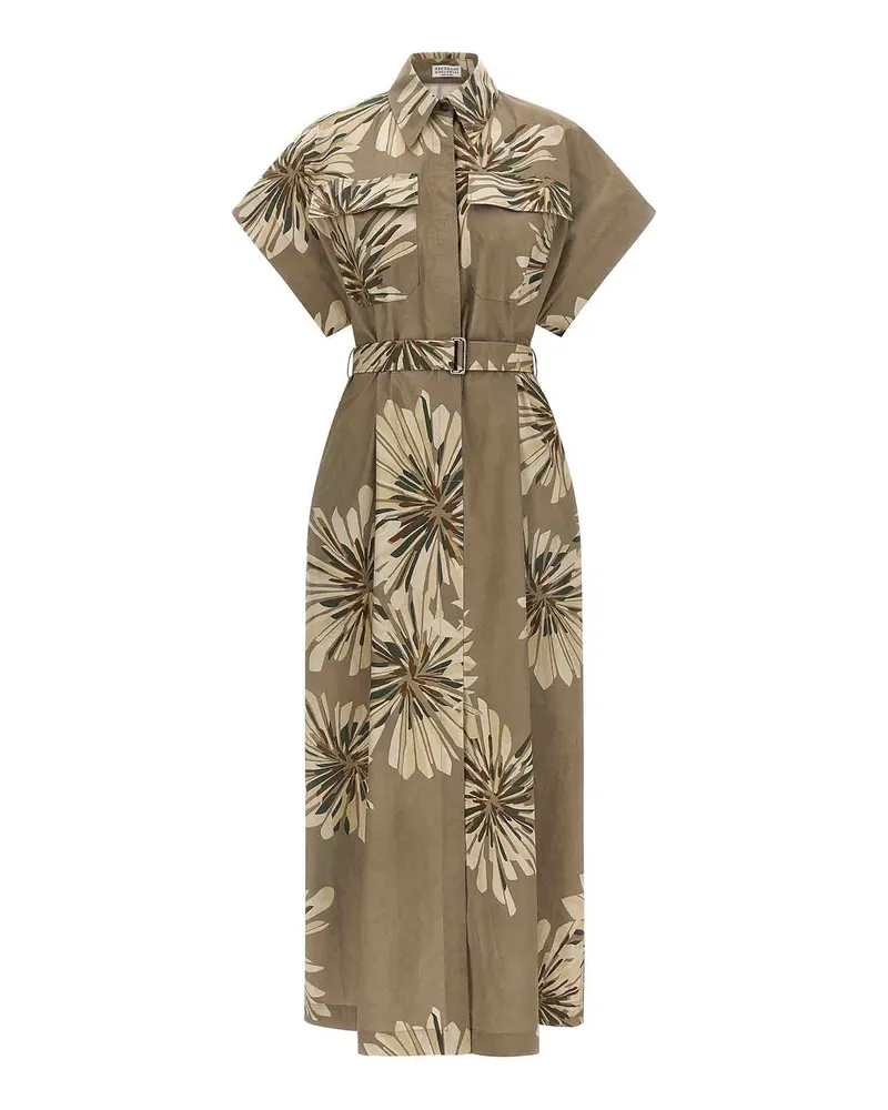 Brunello Cucinelli Kurzes Kleid - Grün Grün