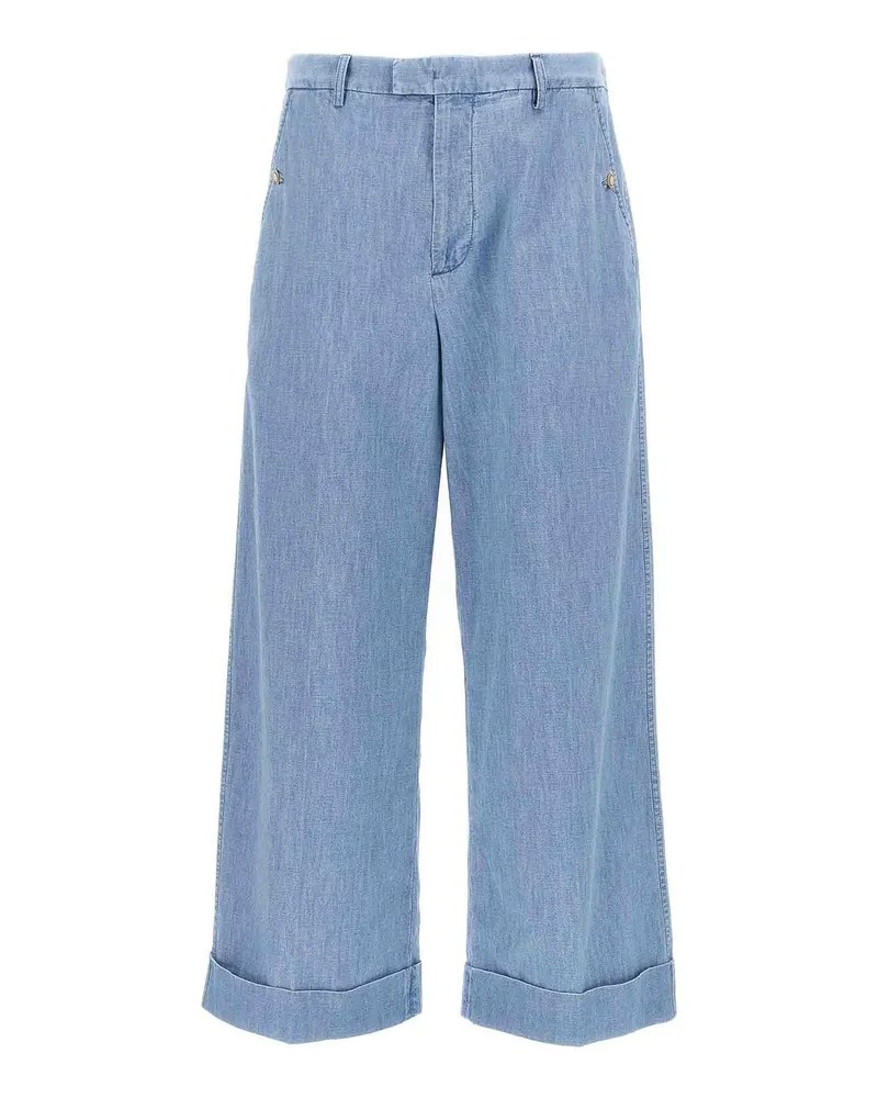 Valentino Garavani Straight Leg Jeans - Blau Blau