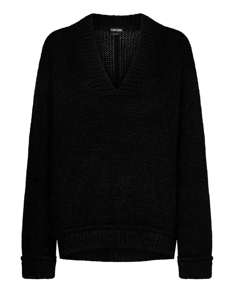 Tom Ford Rundhalspullover - Schwarz Schwarz