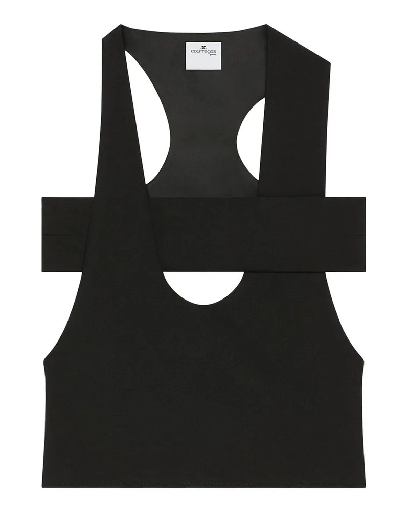 Courrèges Top - Schwarz Schwarz
