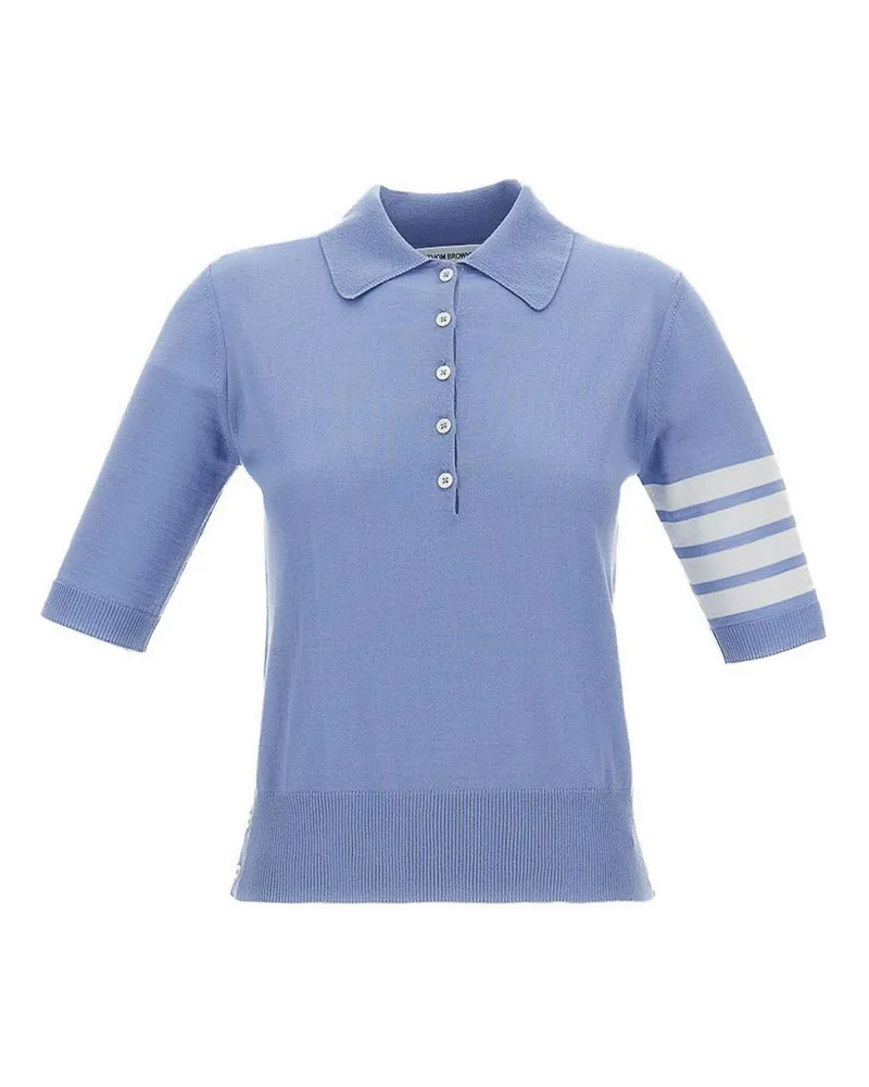 Thom Browne Poloshirt - Hellblau Hellblau
