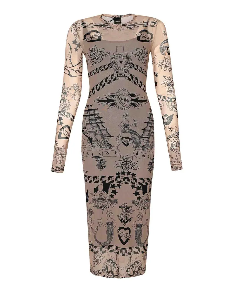Pinko Knielanges Kleid - Nude Nude