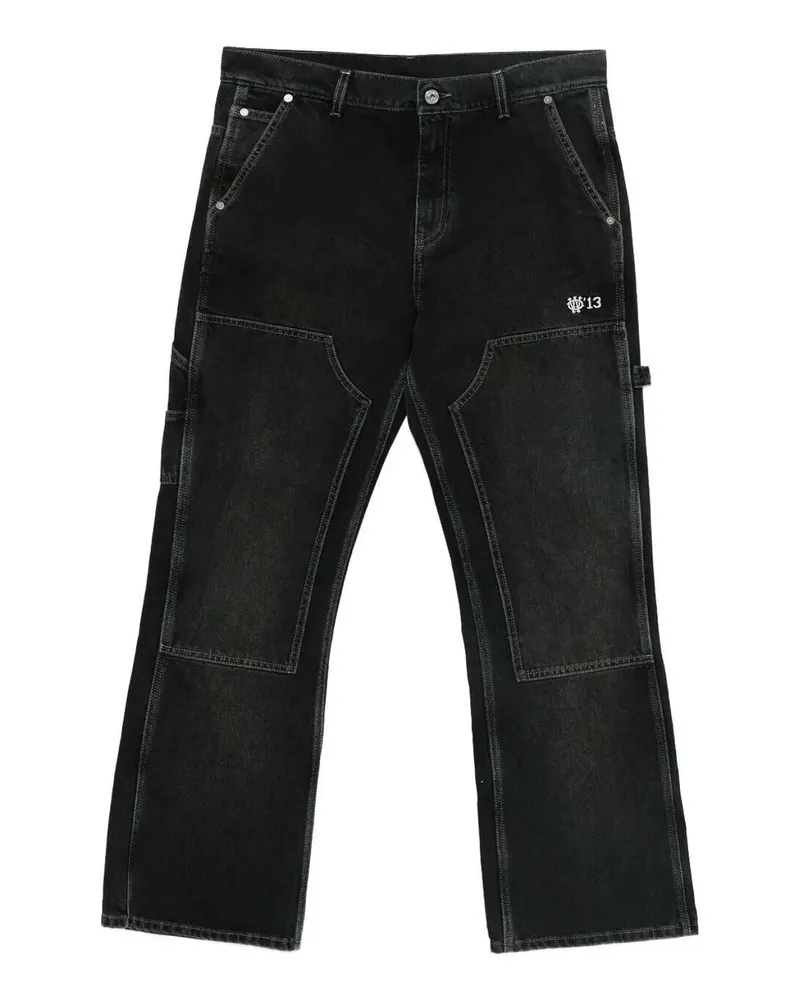 OFF-WHITE Schlagjeans - Schwarz Schwarz