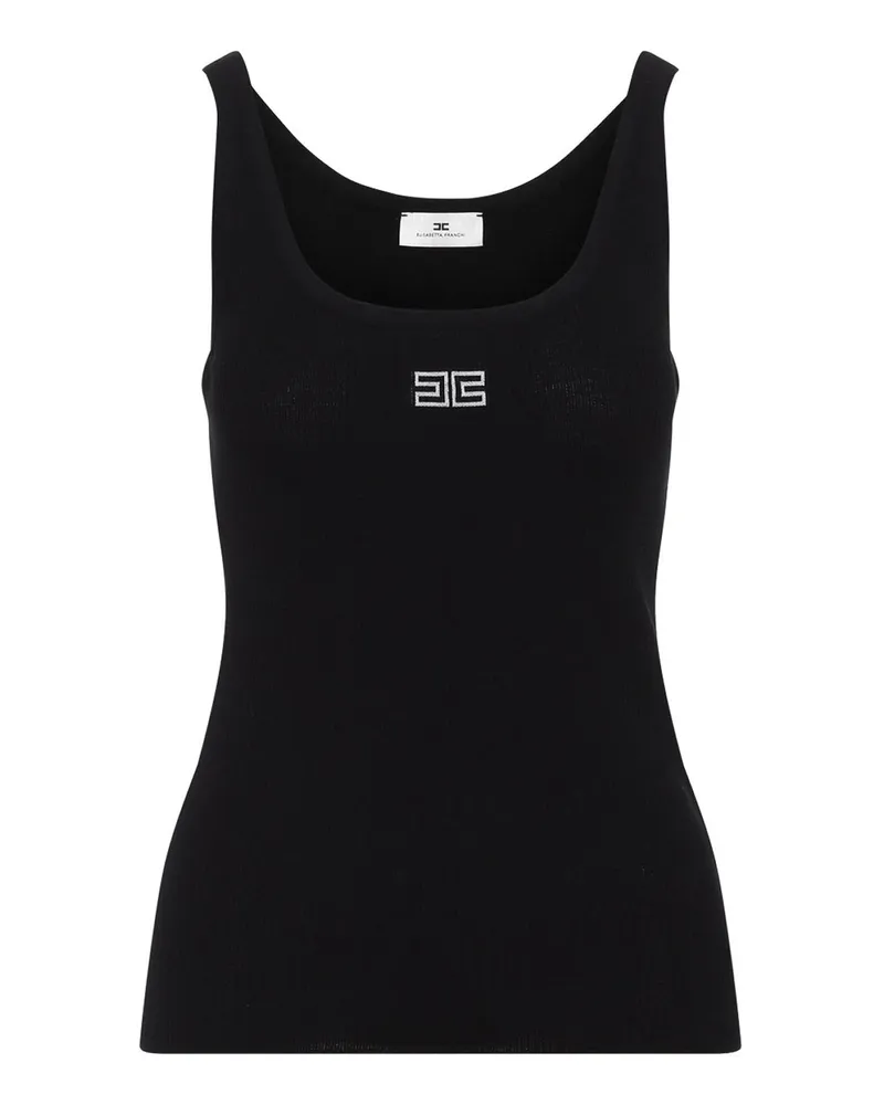Elisabetta Franchi Top - Schwarz Schwarz