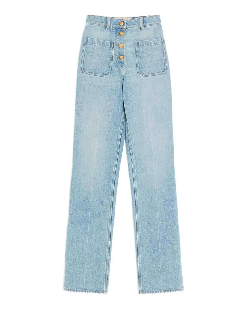 Valentino Garavani Straight Leg Jeans - Blau Blau
