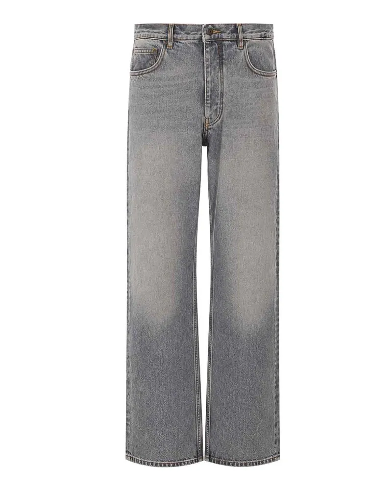 OFF-WHITE Straight Leg Jeans - Grau Grau