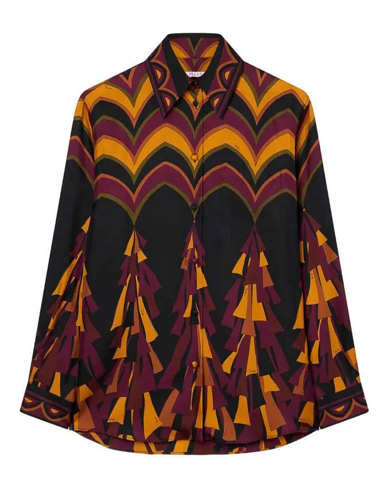 Emilio Pucci Hemd - Dunkelrot Dunkelrot