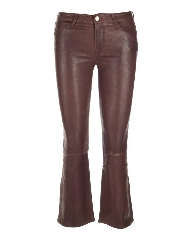 Frame Denim Lederhose - Braun Braun
