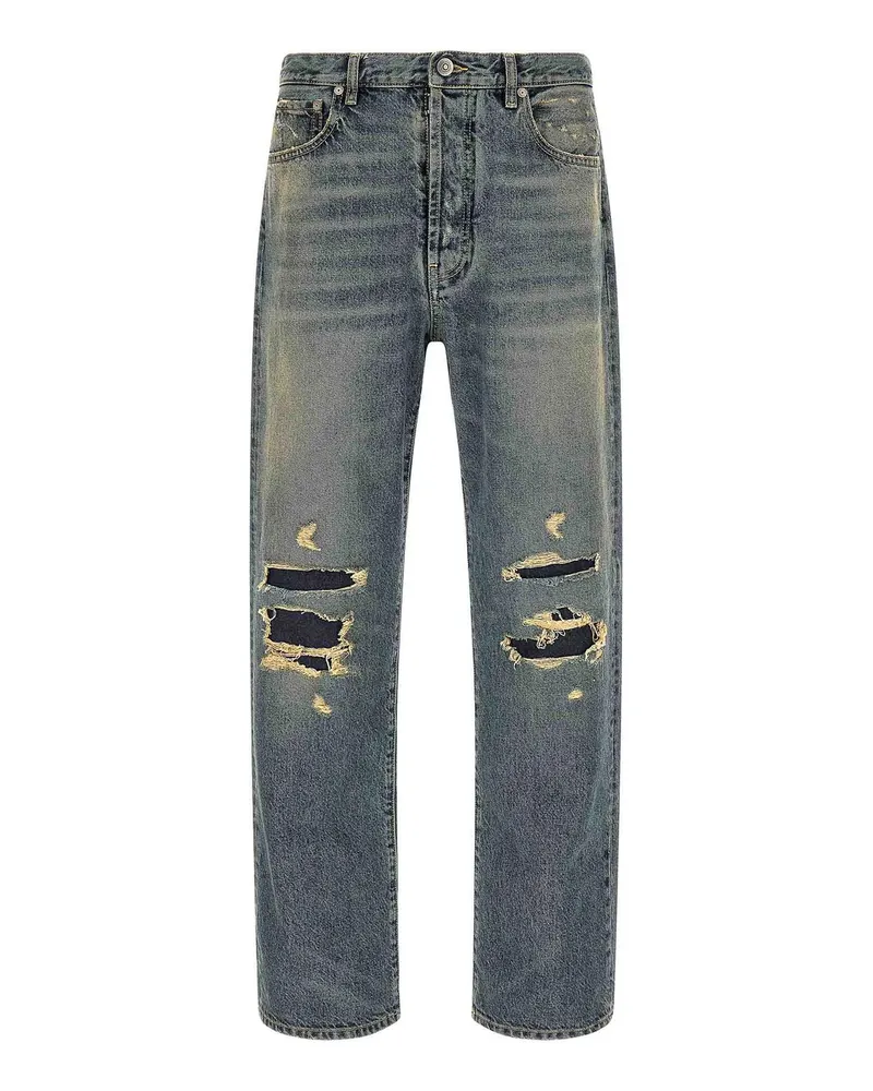 Maison Margiela Straight Leg Jeans - Hellblau Hellblau