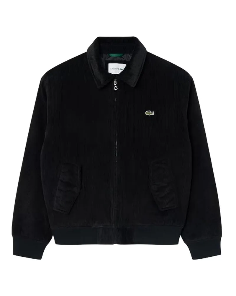 Lacoste Knielanger Mantel - Schwarz Schwarz