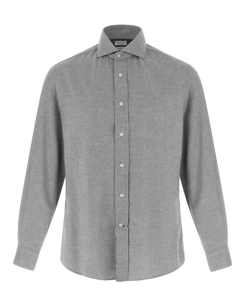 Brunello Cucinelli Hemd - Grau Grau
