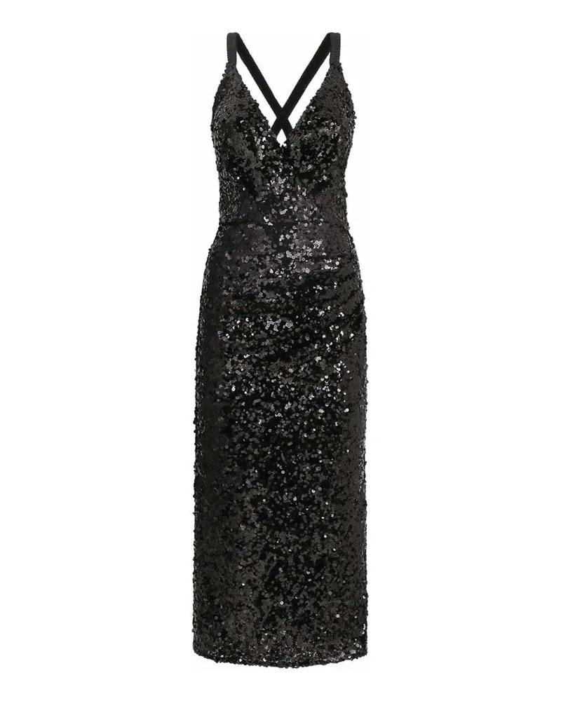 Dolce & Gabbana Knielanges Kleid - Schwarz Schwarz