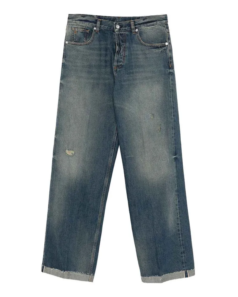 nine:inthe:morning Straight Leg Jeans - Blau Blau