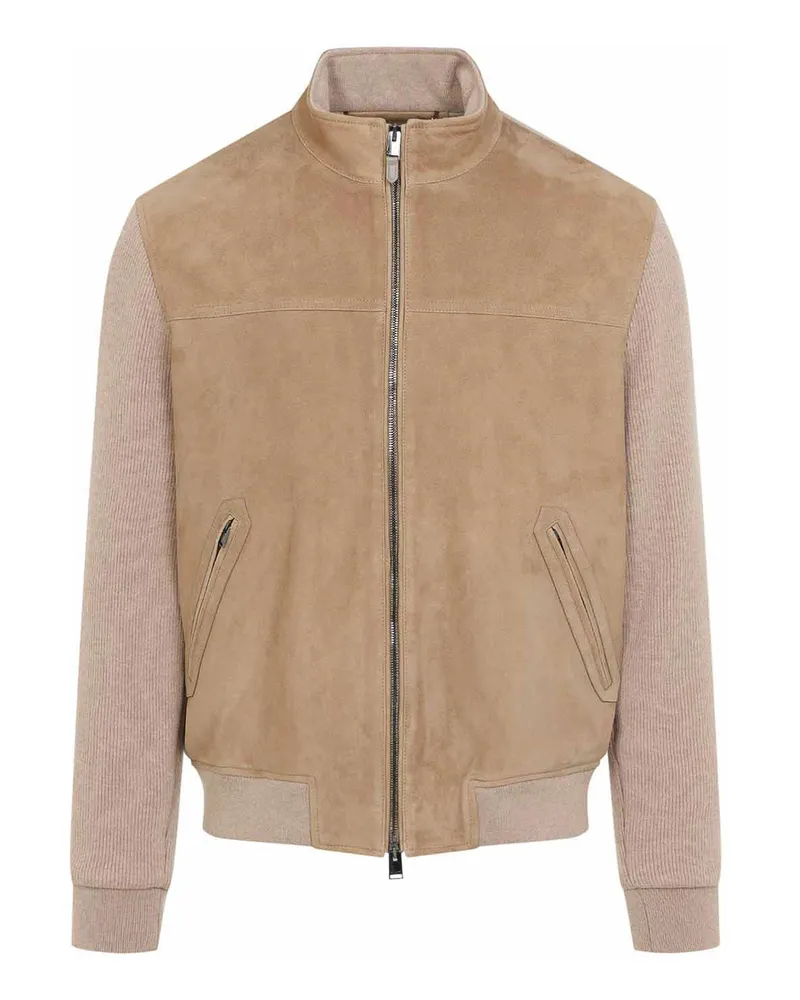 Canali Bomberjacke - Beige Beige