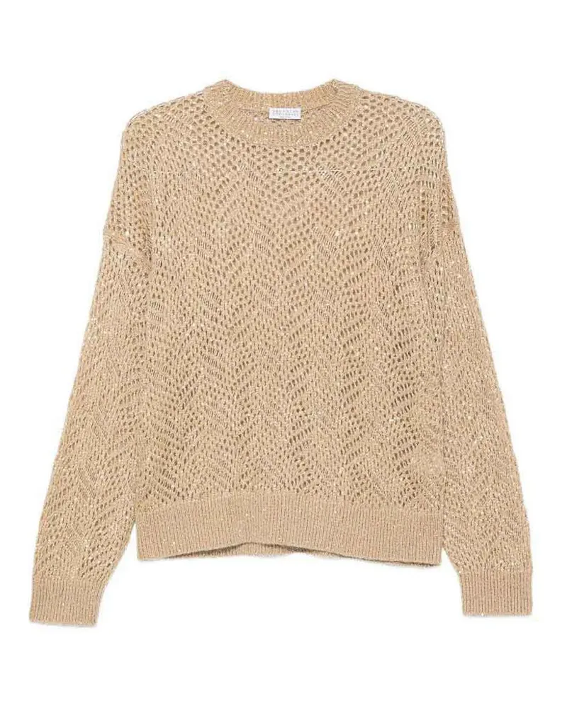 Brunello Cucinelli Rundhalspullover - Beige Beige