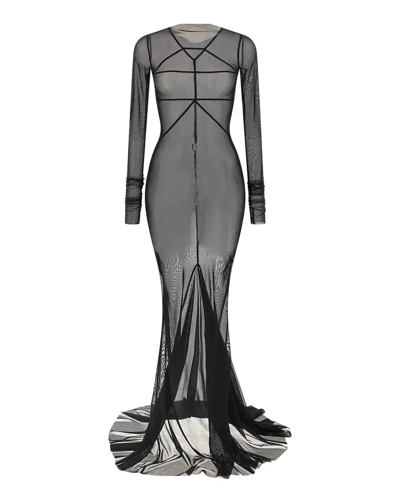 Rick Owens Maxikleid - Schwarz Schwarz