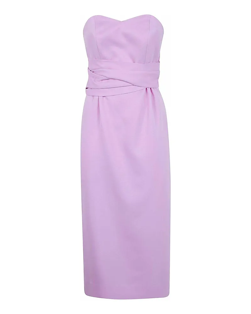 Essentiel Knielanges Kleid - Rosa Rosa
