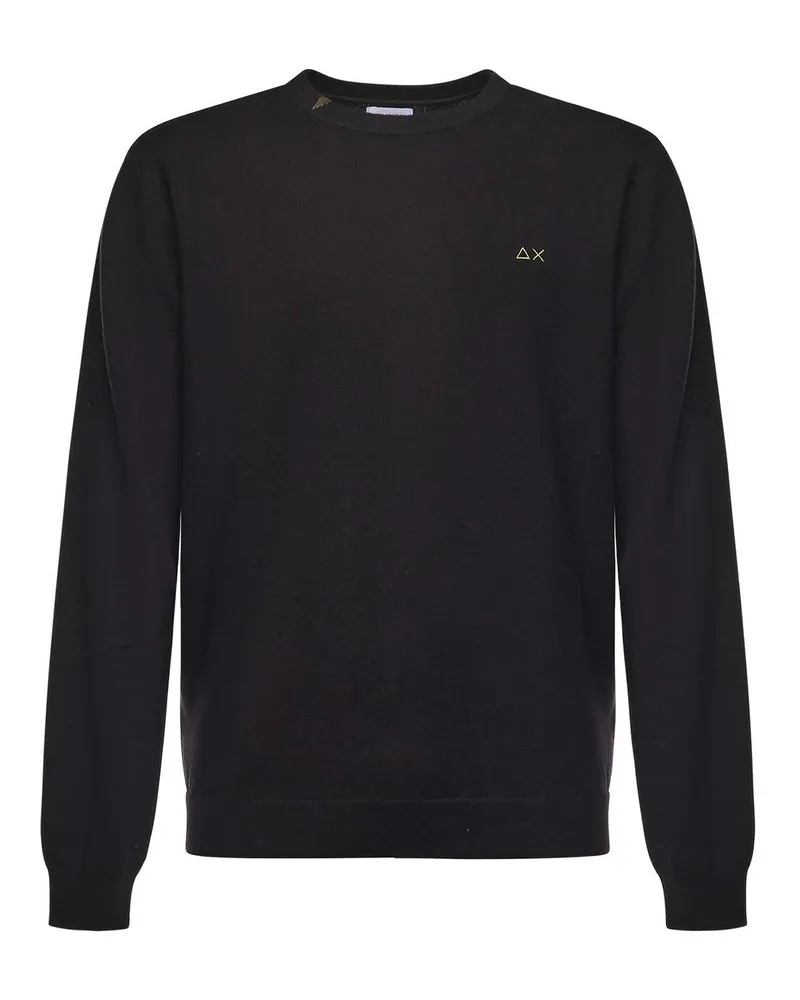 Sun68 Rundhalspullover - Schwarz Schwarz