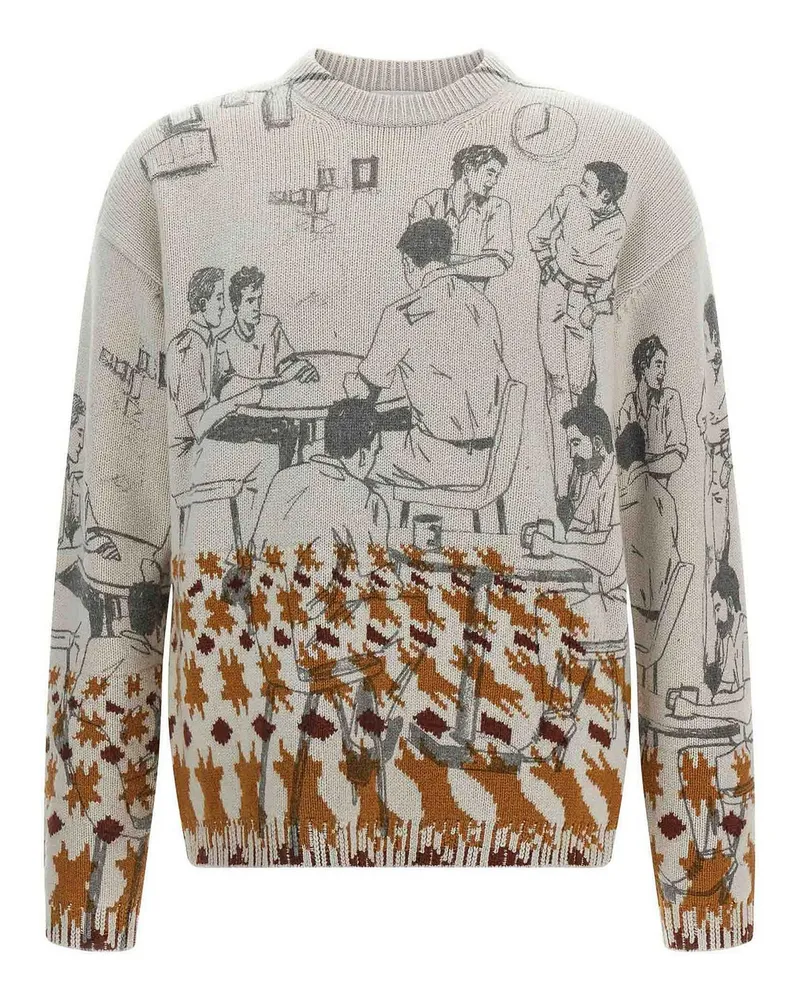 J.W.Anderson J. W. Anderson Rundhalspullover - Grau Grau