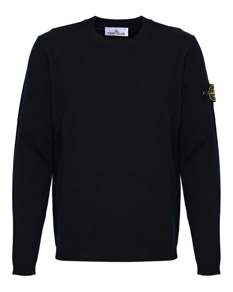 Stone Island Rundhalspullover - Blau Blau